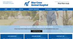 Desktop Screenshot of bluecrossanimal.com